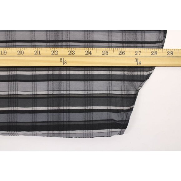 Tommy Bahama Men's Long Sleeve Button Down Shirt Silk Cotton Blend Black/Grey  L - Picture 5 of 7